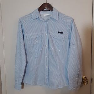 Columbia Super Bonehead PFG Button Down Top sz S/P